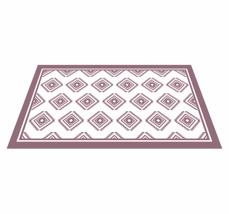 Pembe kilim desen etnik halı - TenStickers