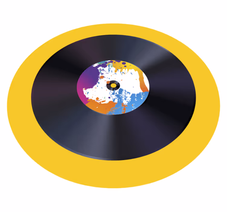 Soyut sıçrama kaydı doku pvc halı - TenStickers