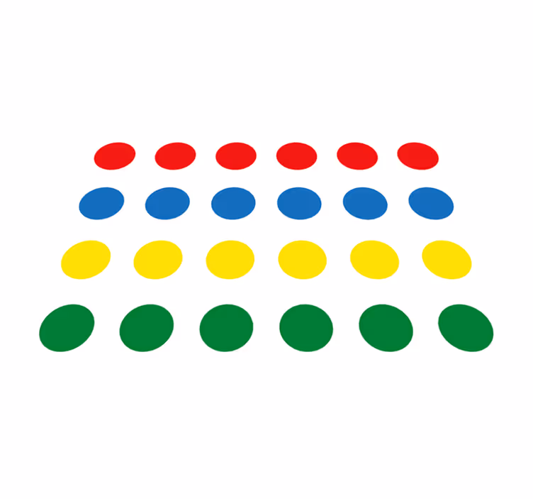 çocuklar için vinil halı twister oyunu - TenStickers