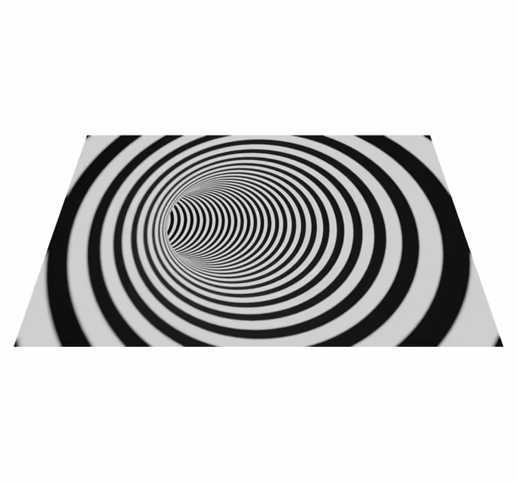 3d tünel geometrik halılar - TenStickers