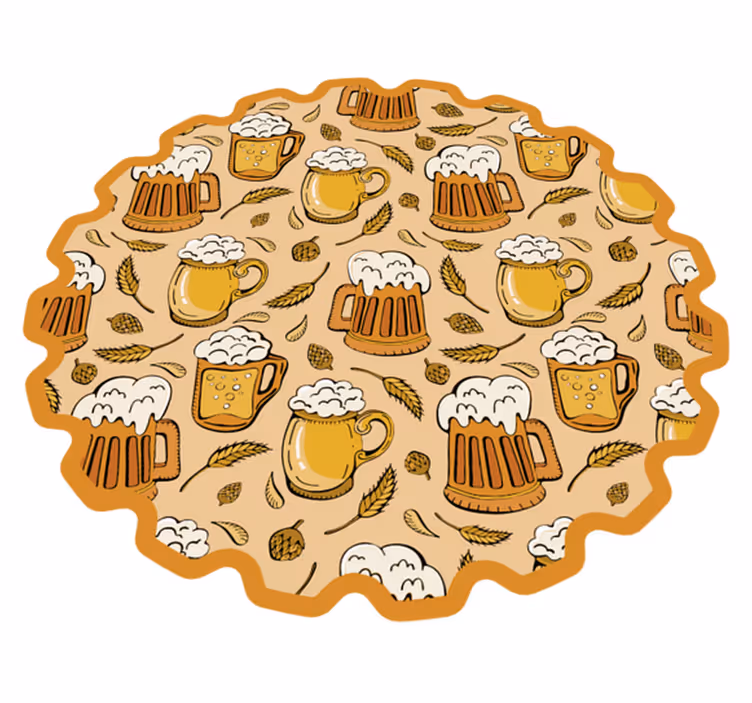 Bira festivali etkinlikler pvc halı - TenStickers