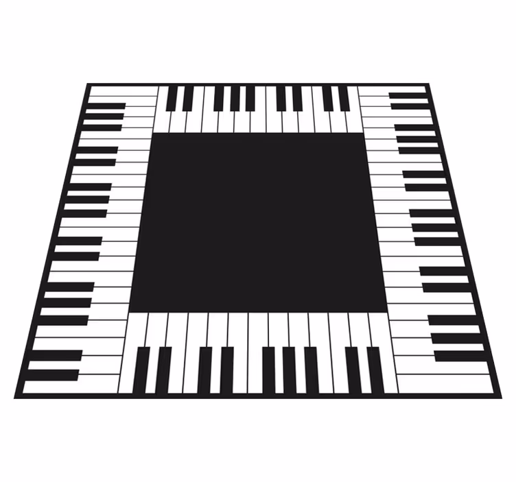 Vinil halı mutfak piyano modern halı - TenStickers