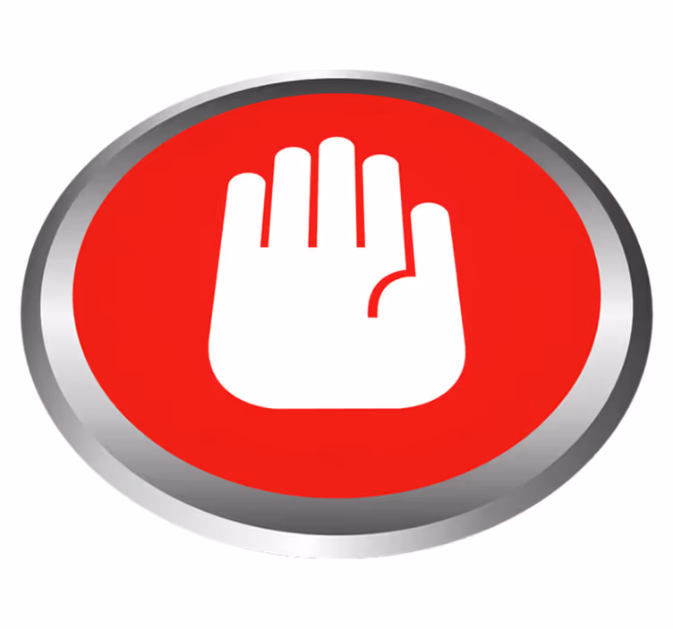 Ofis uyarı özel halı - TenStickers