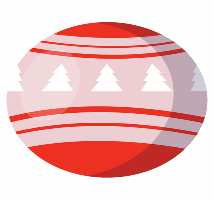 şenlikli ağaç motifi Noel pvc halı - TenStickers