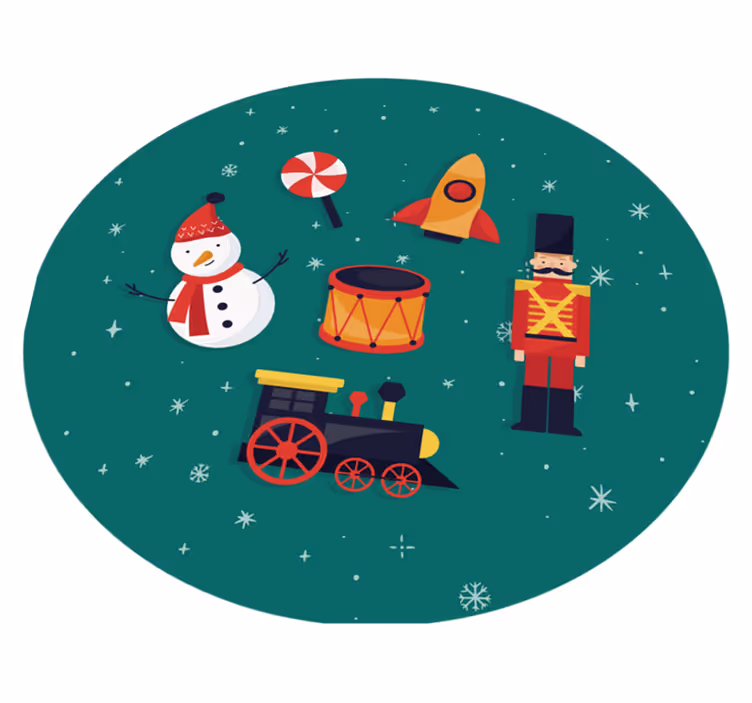 Noel oyuncakları noel ağacı mat - TenStickers