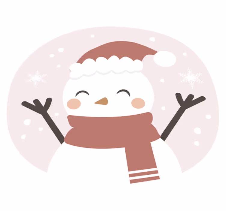 Noel kompozisyonu noel ağacı mat - TenStickers