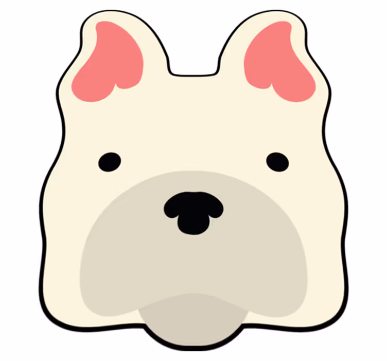 Sevimli köpek dekoru Hayvan pvc halı - TenStickers