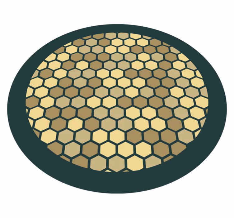 Geometrik petek geometrik pvc halı - TenStickers