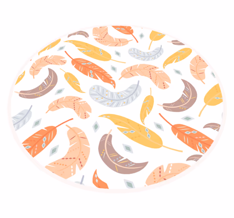 Pastel tüyler doğa kilim - TenStickers