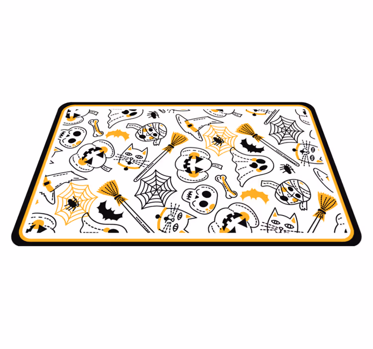 Küçük çizgi film figürleri cadılar bayramı kilim - TenStickers