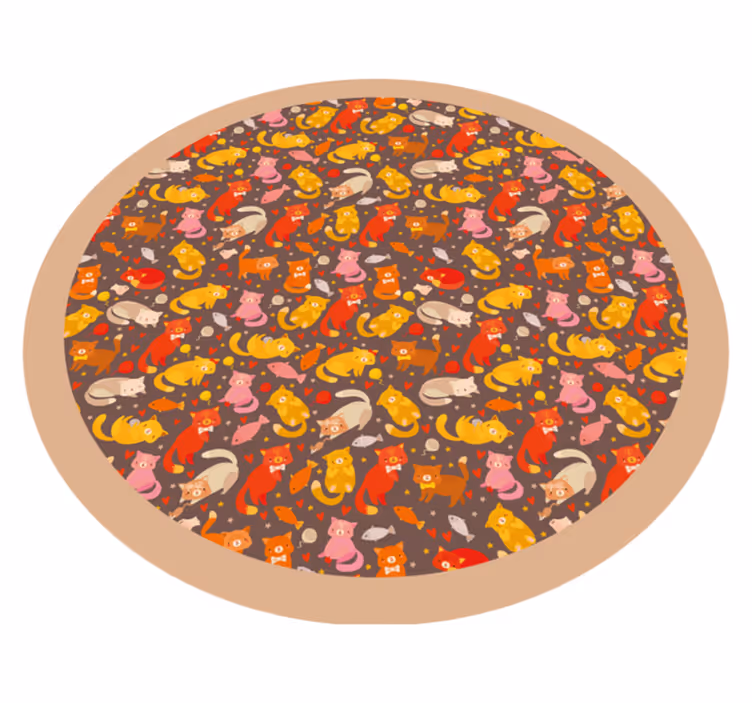 Eğlenceli hayvan deseni pvc halı - TenStickers