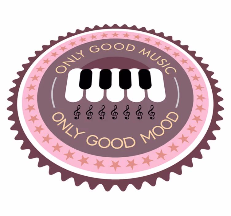Oturma odası için büyük piyano modern halı - TenStickers