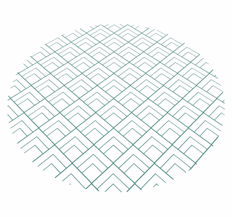 Geometrik çizgiler yerleşimi geometrik pvc halı - TenStickers