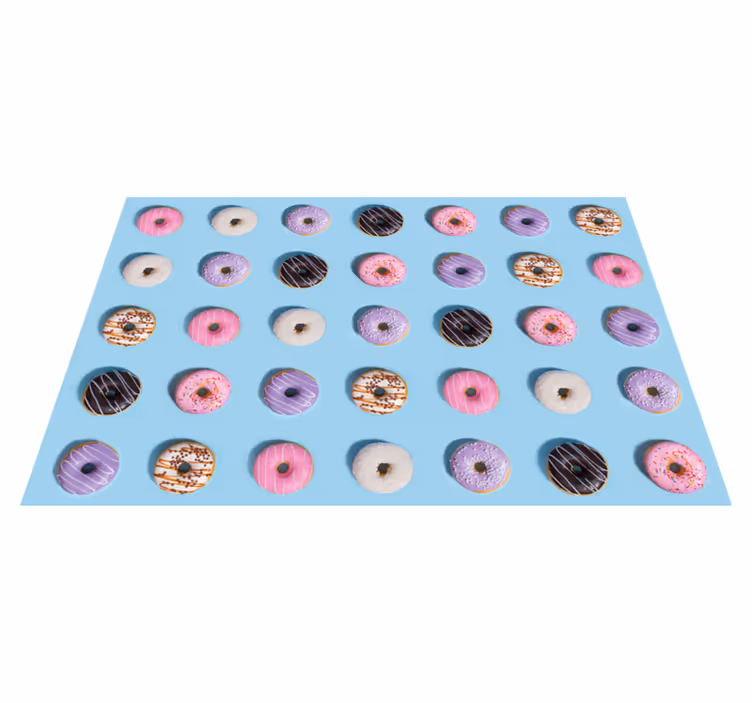 çörek desen yüzeyi pvc halı - TenStickers