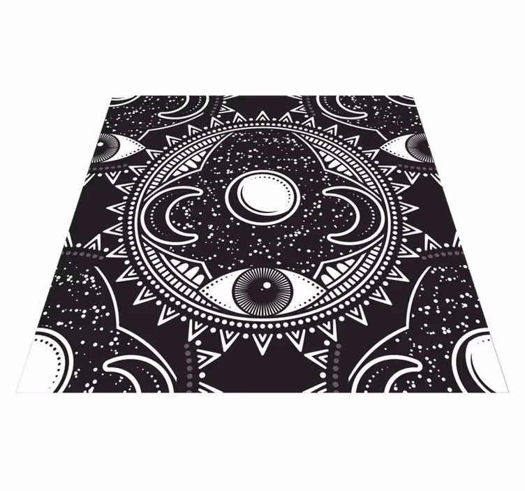 Mandala burç temalı vinil halı - TenStickers
