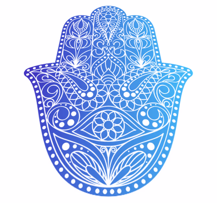 Mavi el fatima etnik kilim - TenStickers