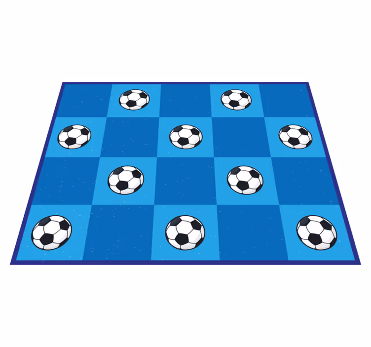 Futbol desenli oyunlar pvc halı - TenStickers