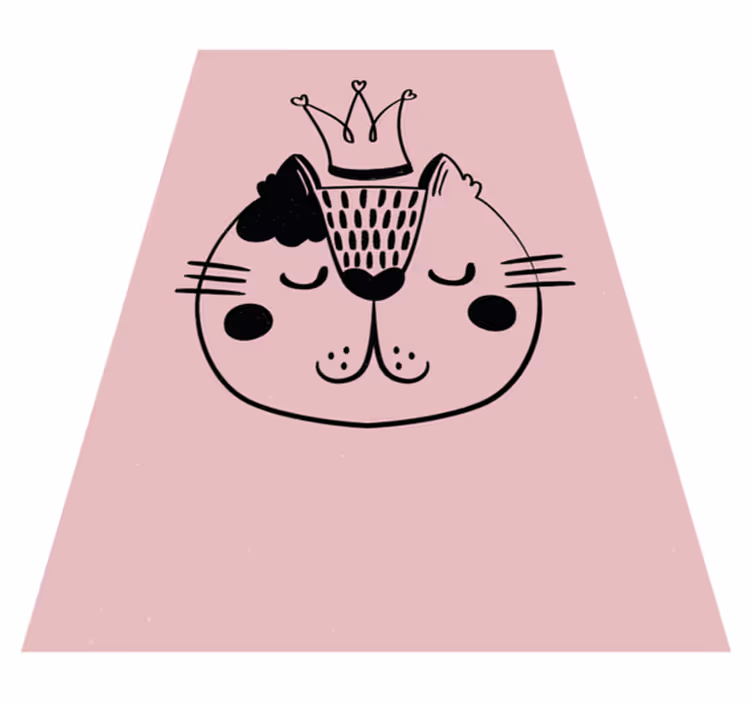 Güzel prenses kedi hayvan kilim - TenStickers