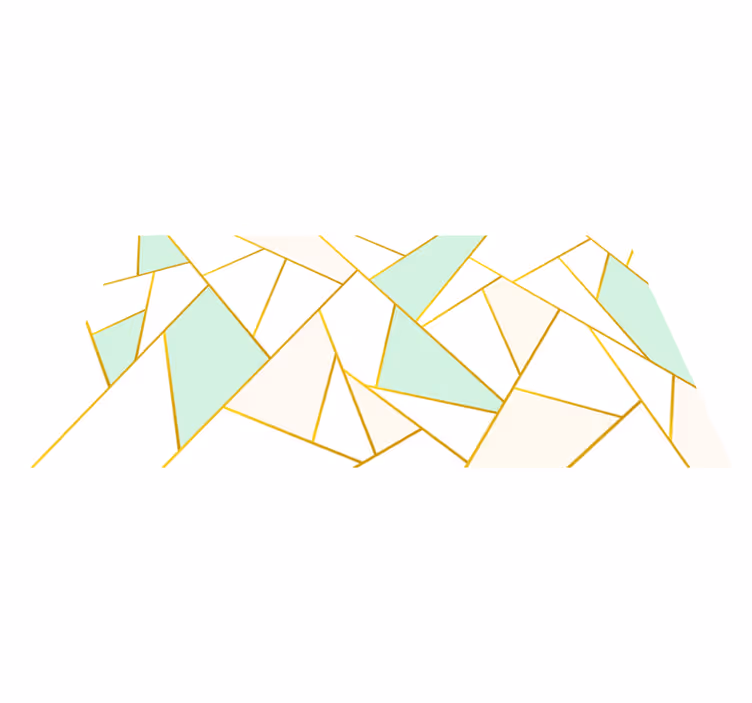 Açılı pastel mozaik geometrik pvc halı - TenStickers
