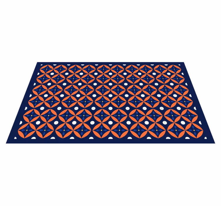 Geometrik desenli ekran geometrik pvc halı - TenStickers