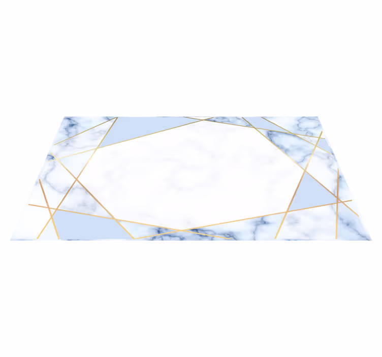Mermer vinil halı geometrik mermer - TenStickers