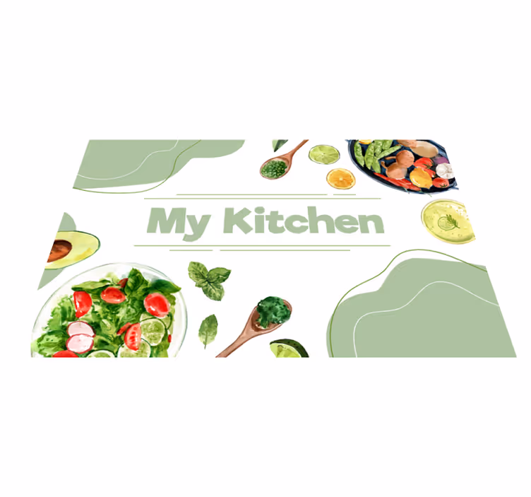 Mutfağım dilimi mutfak pvc halı - TenStickers
