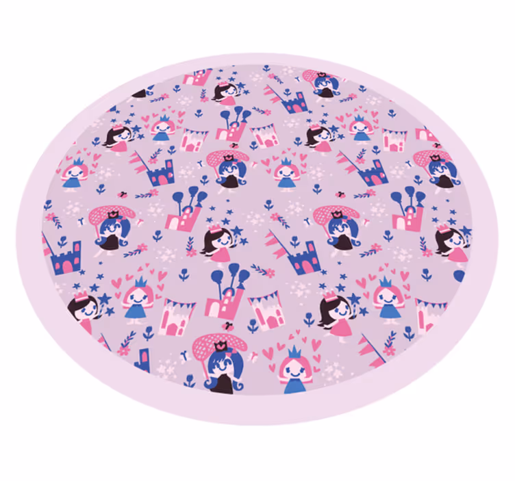Masal tacı çocukta pvc halı - TenStickers