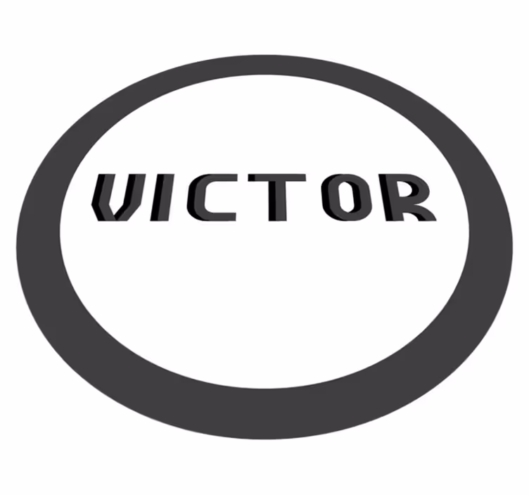 Kişiselleştirilmiş monogram isimlerle pvc halı - TenStickers