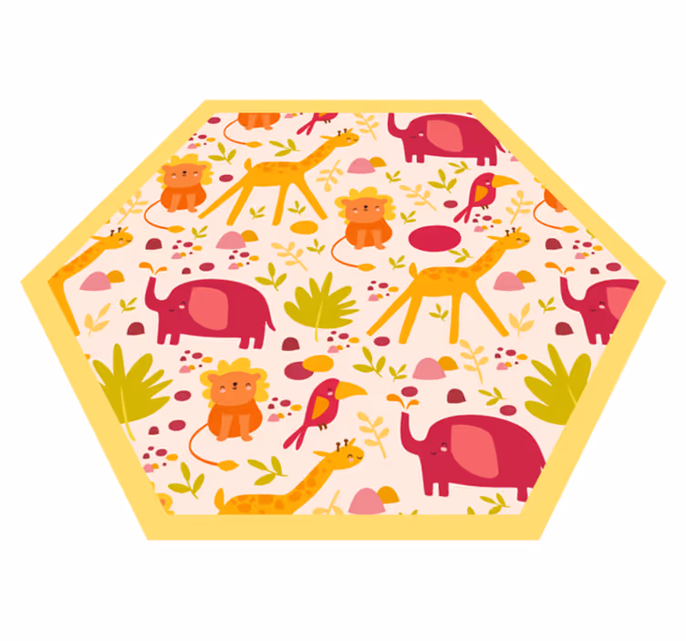 Safari oyun alanı bebek pvc halı - TenStickers