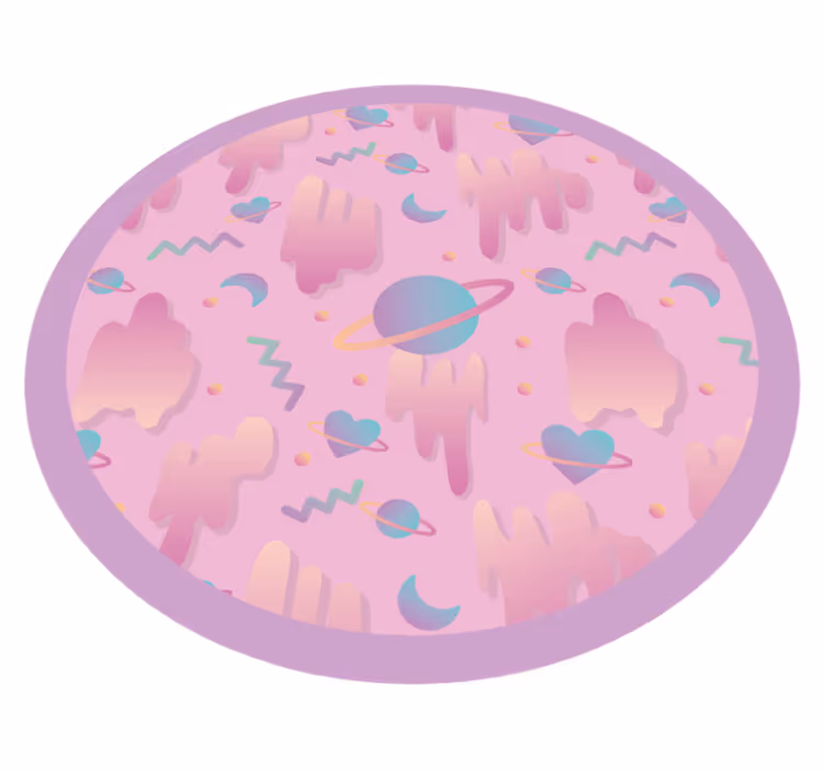 Gezegensel oyun zamanı bebek pvc halı - TenStickers