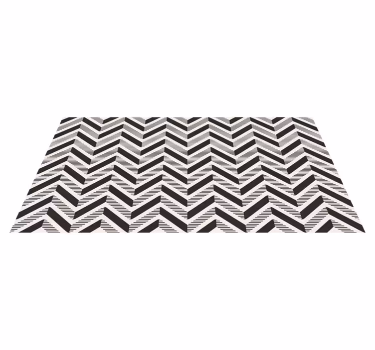 şerit entrika geometrik pvc halı - TenStickers