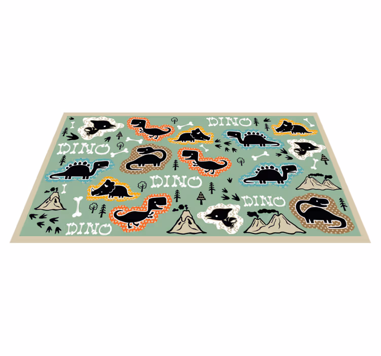 Dinozor kemikleri desen hayvan kilim - TenStickers