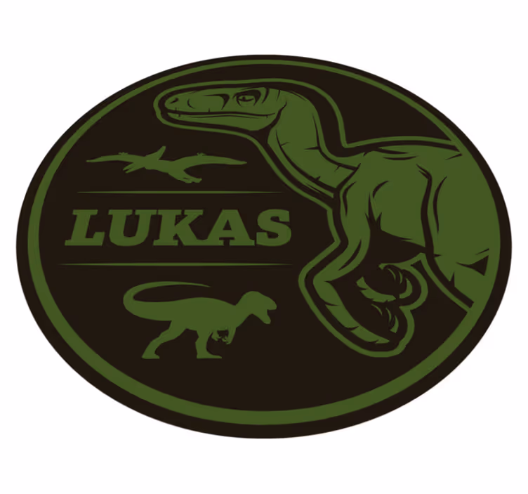 Metin hayvan kilim ile dinozor raptor - TenStickers