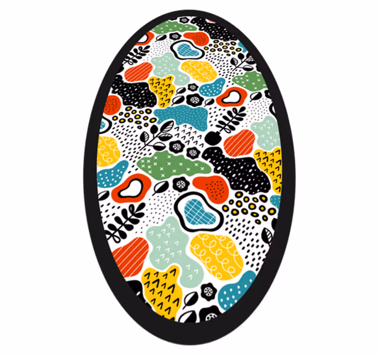 Renkli doğa deseni doğa pvc halı - TenStickers
