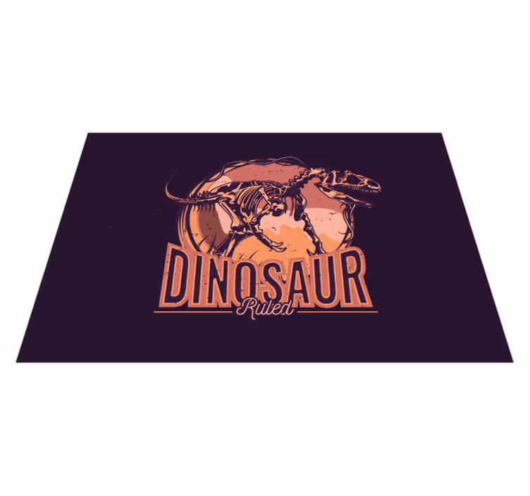 Dinozor hükmetti yatak odası halısı - TenStickers