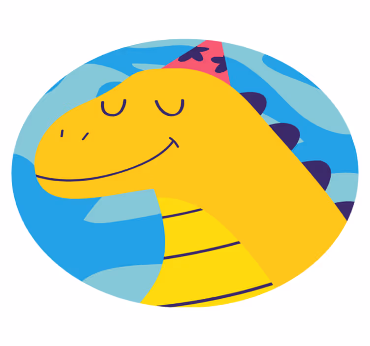 Dinozor partisi teması çocukta pvc halı - TenStickers