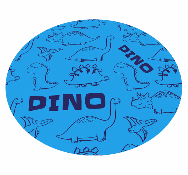 çok güzel dinozor desen vinil halı - TenStickers