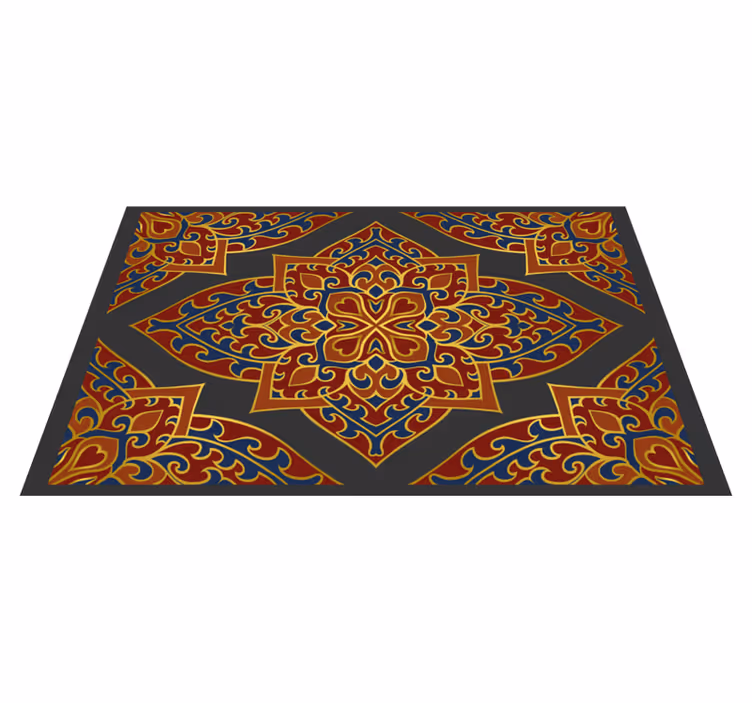 Süslü mandala tasarımı mandala pvc halı - TenStickers