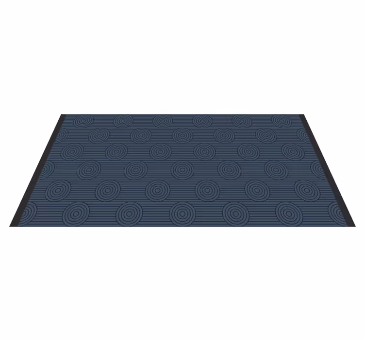 Geometrik dairesel motifler geometrik pvc halı - TenStickers