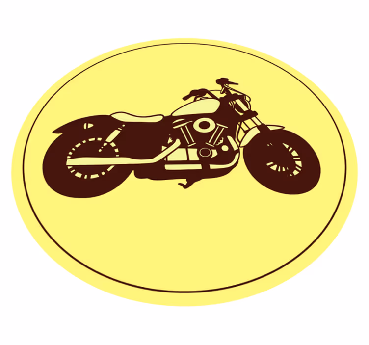 Fantezi motosiklet eski halı - TenStickers