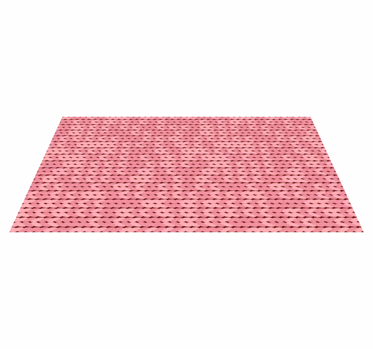 Pembe ipler minimal halı tasarımı - TenStickers