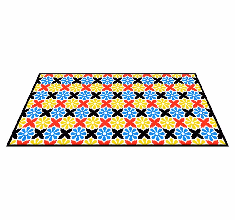 Renkli mozaik desen mozaic pvc halı - TenStickers