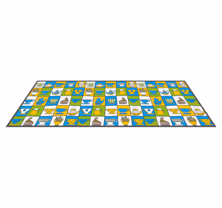 Mutfak desenleri mutfak pvc halı - TenStickers