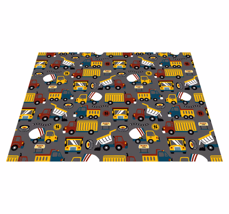 Inşaat eğlencesi çocukta pvc halı - TenStickers