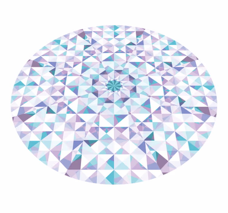 Geometrik kaleydoskop geometrik pvc halı - TenStickers