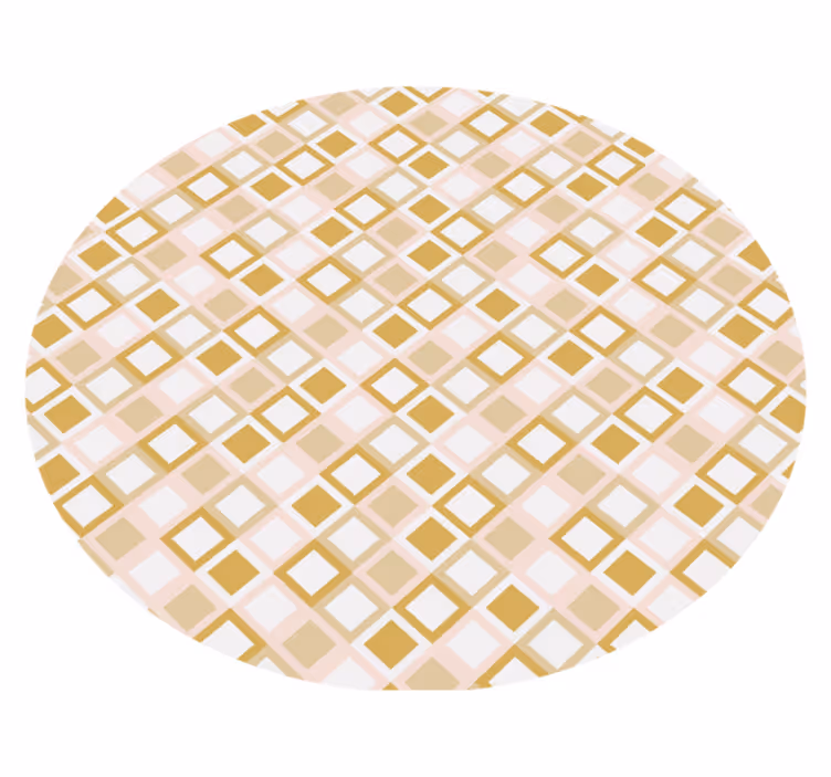 Geometrik kafes deseni geometrik pvc halı - TenStickers