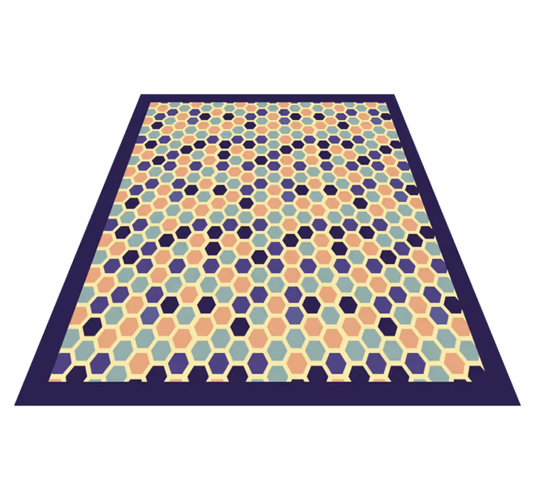 Altıgen mozaik geometrik pvc halı - TenStickers