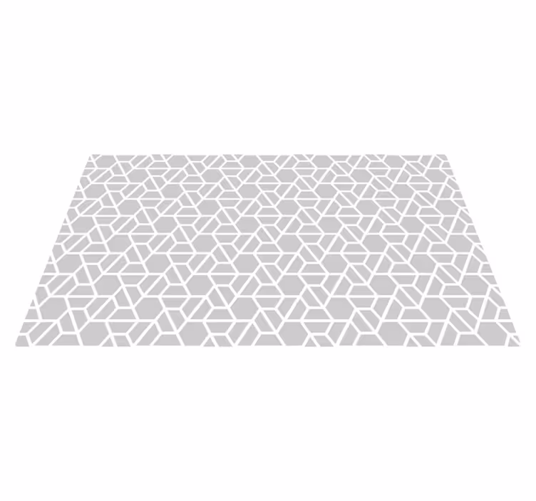 Gri modern desen geometrik halılar - TenStickers
