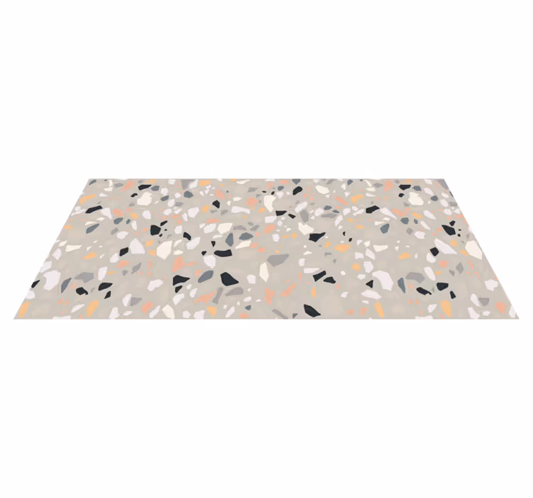 Terrazzo'dan ilham alındı doku pvc halı - TenStickers