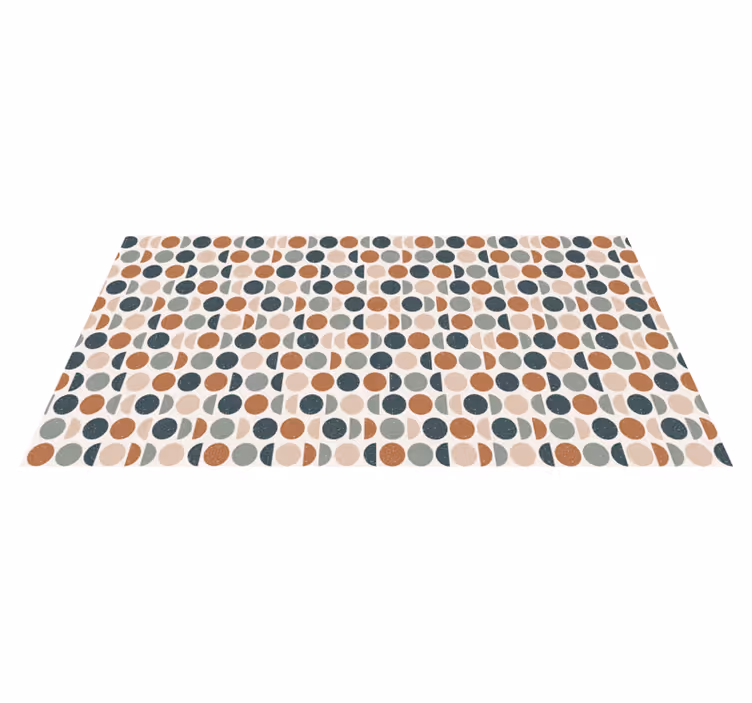 Yarım daire desen geometrik kilim - TenStickers